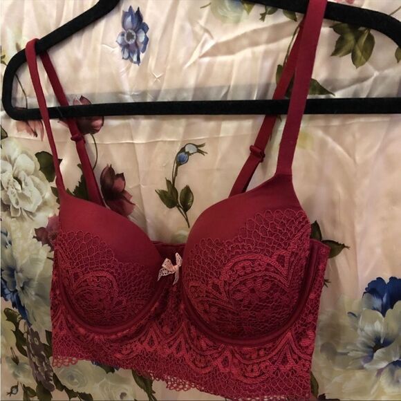 EXCELLENT CONDITION VICTORIA’S SECRET BODY BY VICTORIA LINED DEMI LONG LINE BRA - Picture 4 of 7